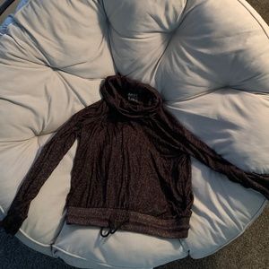 Cowl-Neck Athleisure Sweatshirt